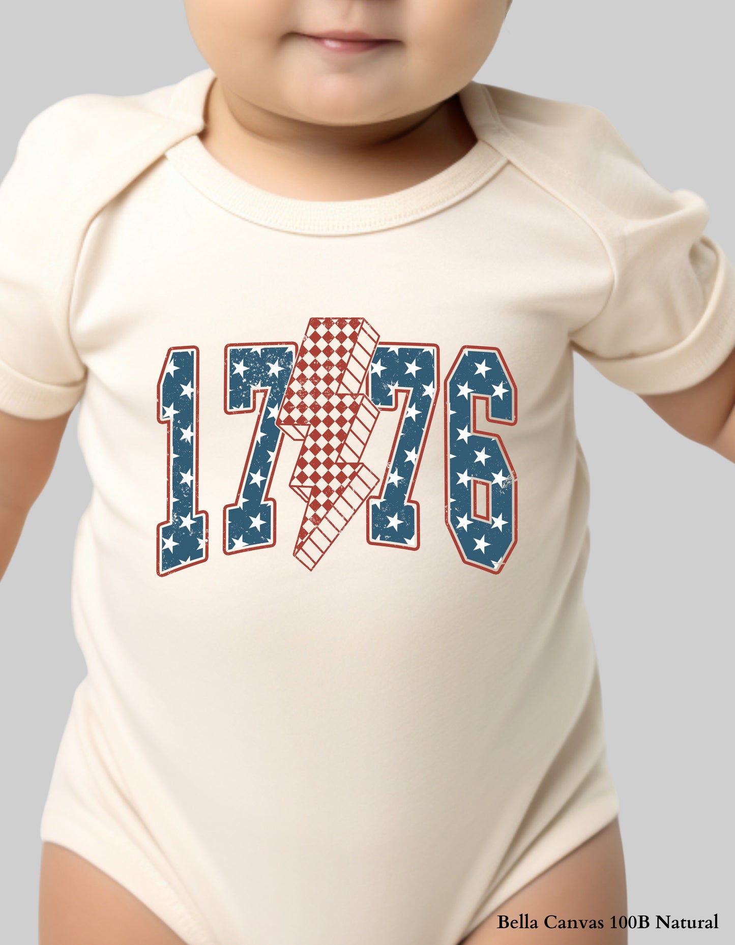 Kids 1776 Lightning Bolt Shirt or Sweatshirt – Patriotic 4th of July Matching Family Tee