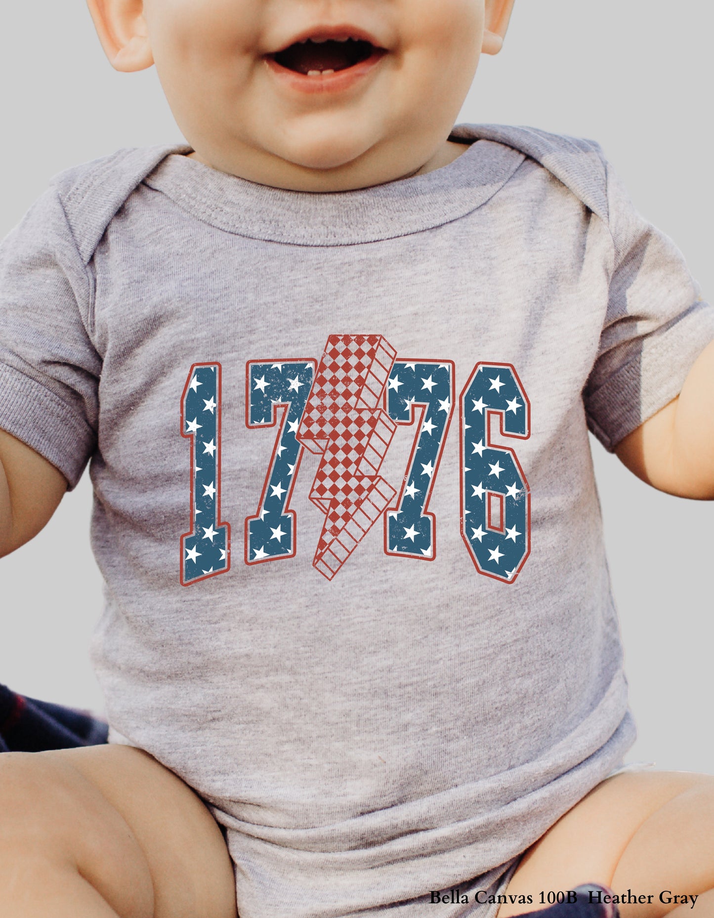 Kids 1776 Lightning Bolt Shirt or Sweatshirt – Patriotic 4th of July Matching Family Tee