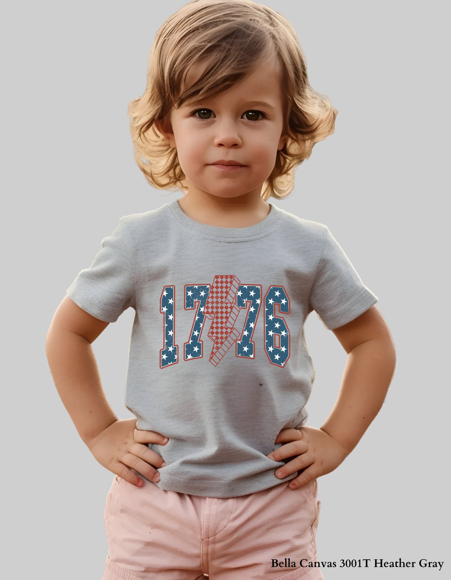 Kids 1776 Lightning Bolt Shirt or Sweatshirt – Patriotic 4th of July Matching Family Tee