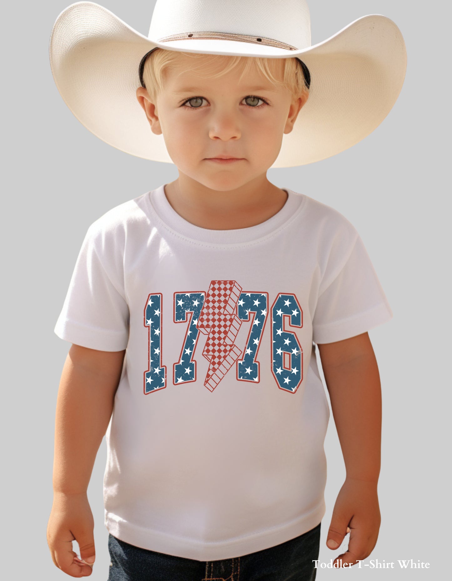 Kids 1776 Lightning Bolt Shirt or Sweatshirt – Patriotic 4th of July Matching Family Tee