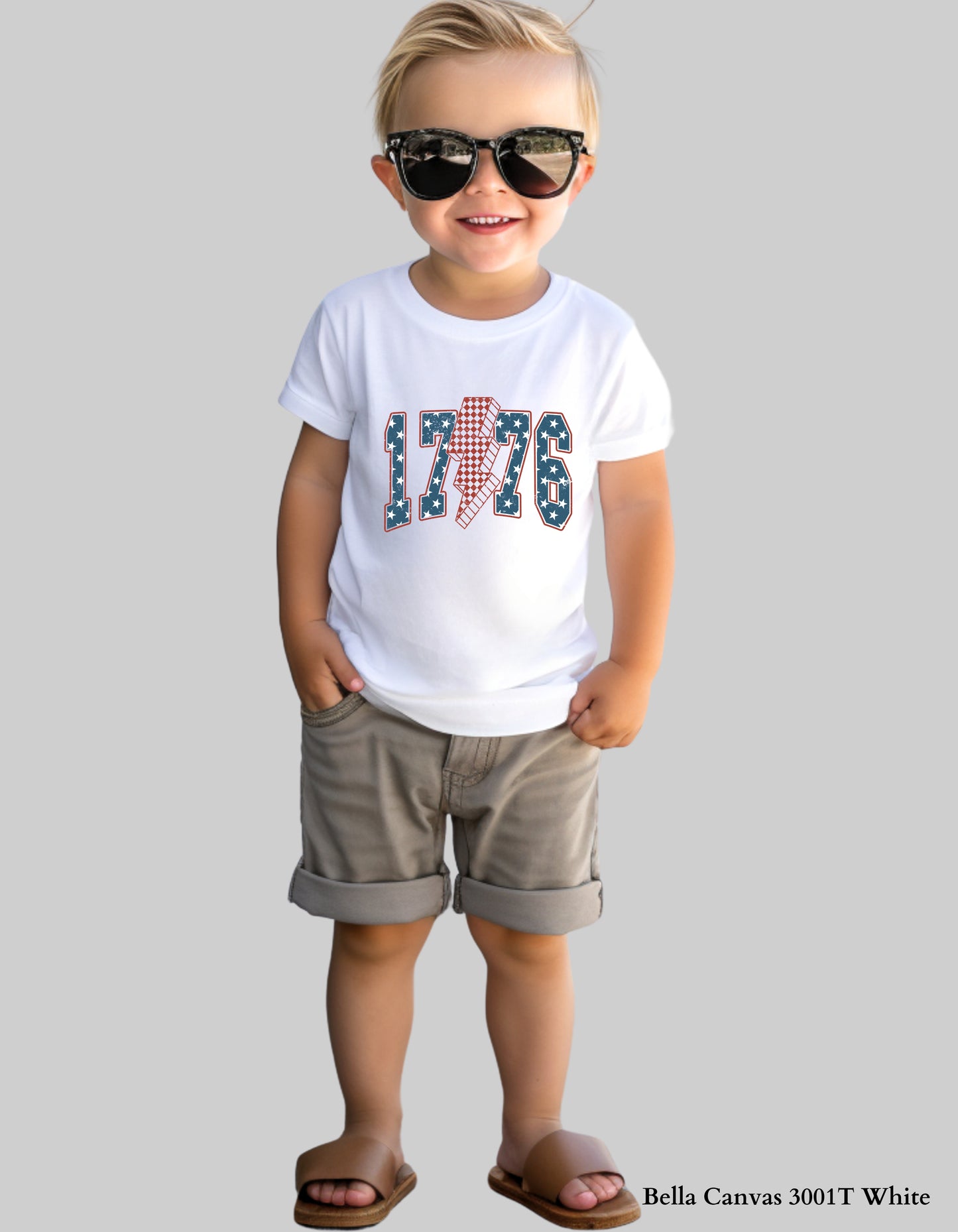 Kids 1776 Lightning Bolt Shirt or Sweatshirt – Patriotic 4th of July Matching Family Tee