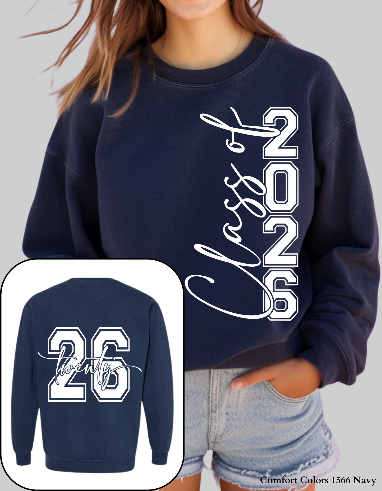 Class of 2026 Bold Script Senior Shirt β Graduation T-Shirt or Sweatshirt