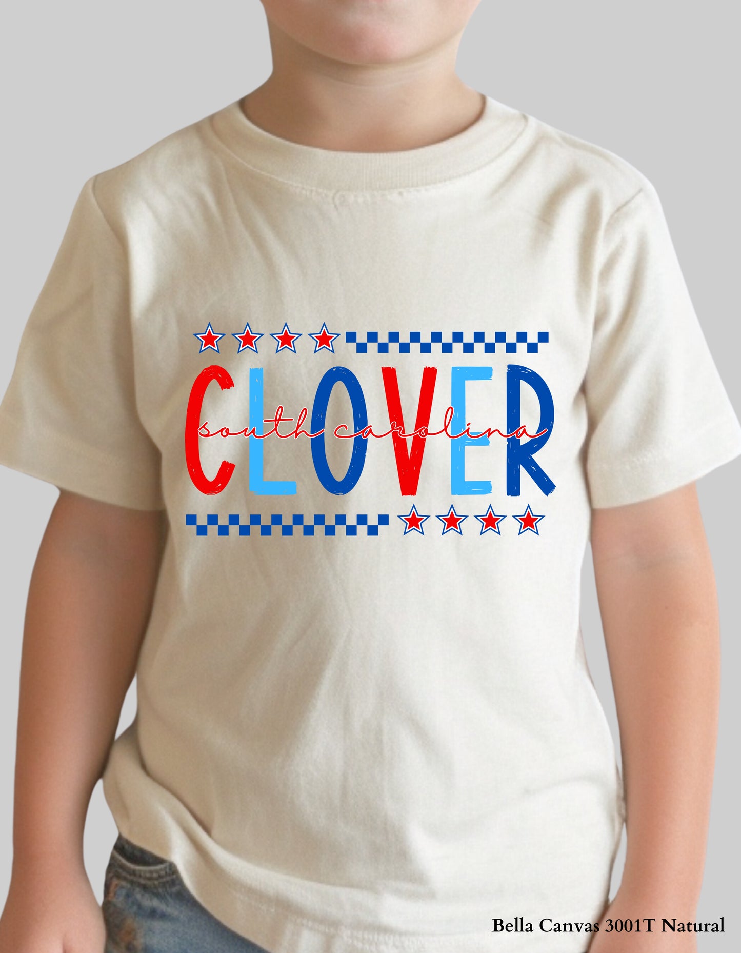 Kids’ Clover Fourth of July Shirt – Patriotic Hometown Tee (Infant, Toddler & Youth Sizes)