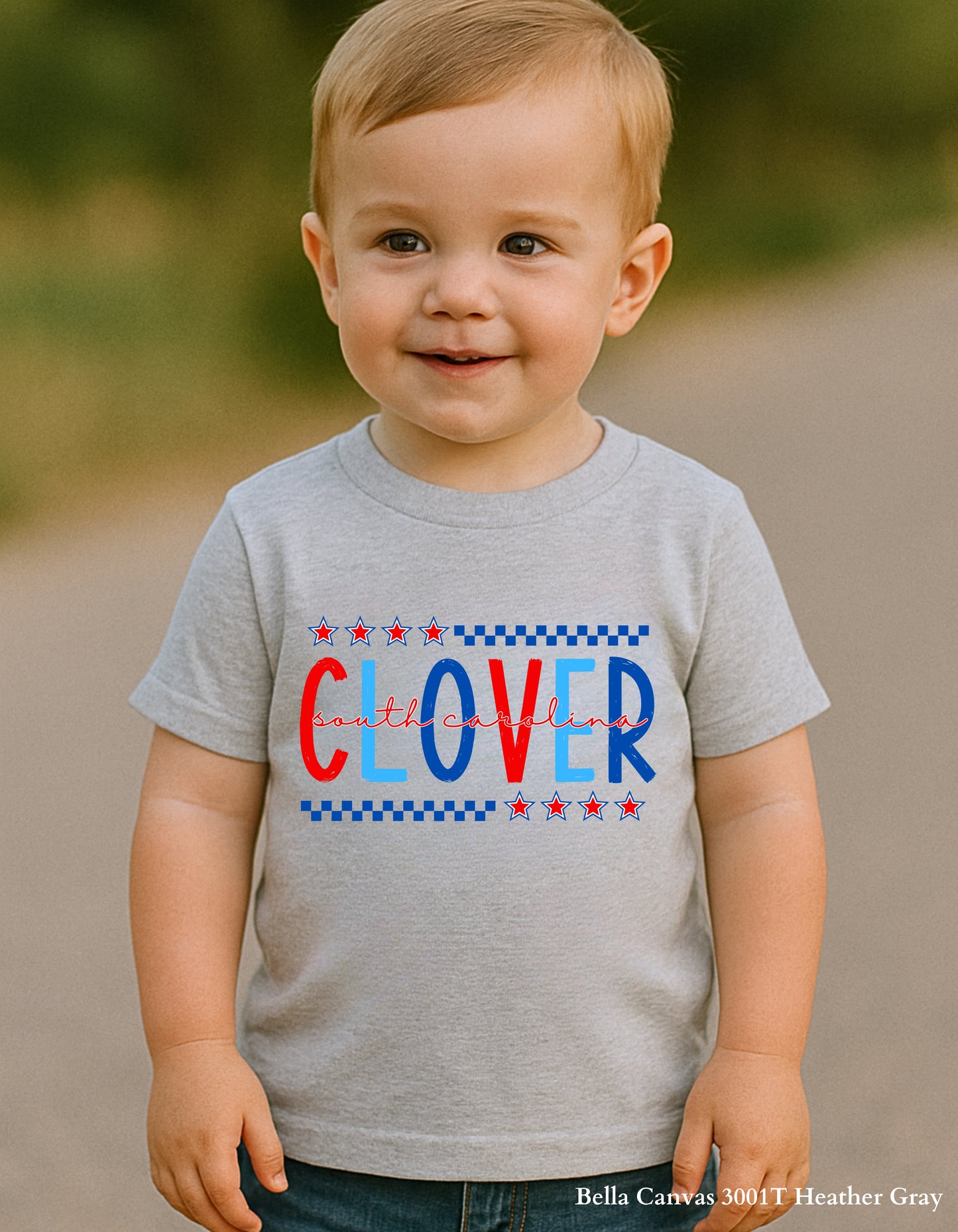 Kids’ Clover Fourth of July Shirt – Patriotic Hometown Tee (Infant, Toddler & Youth Sizes)
