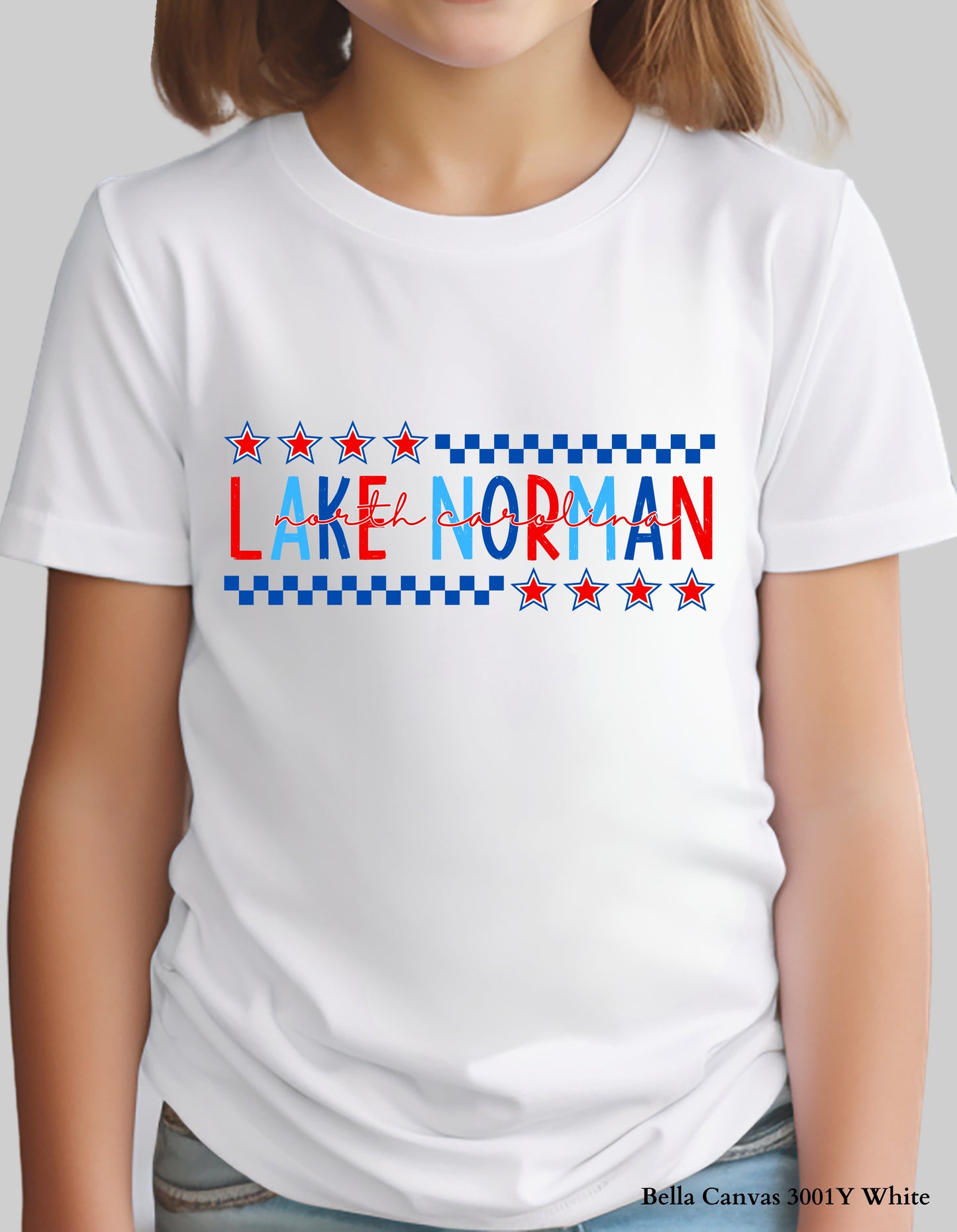 Kids’ Lake Norman Fourth of July Shirt – Patriotic Hometown Tee (Infant, Toddler & Youth Sizes)
