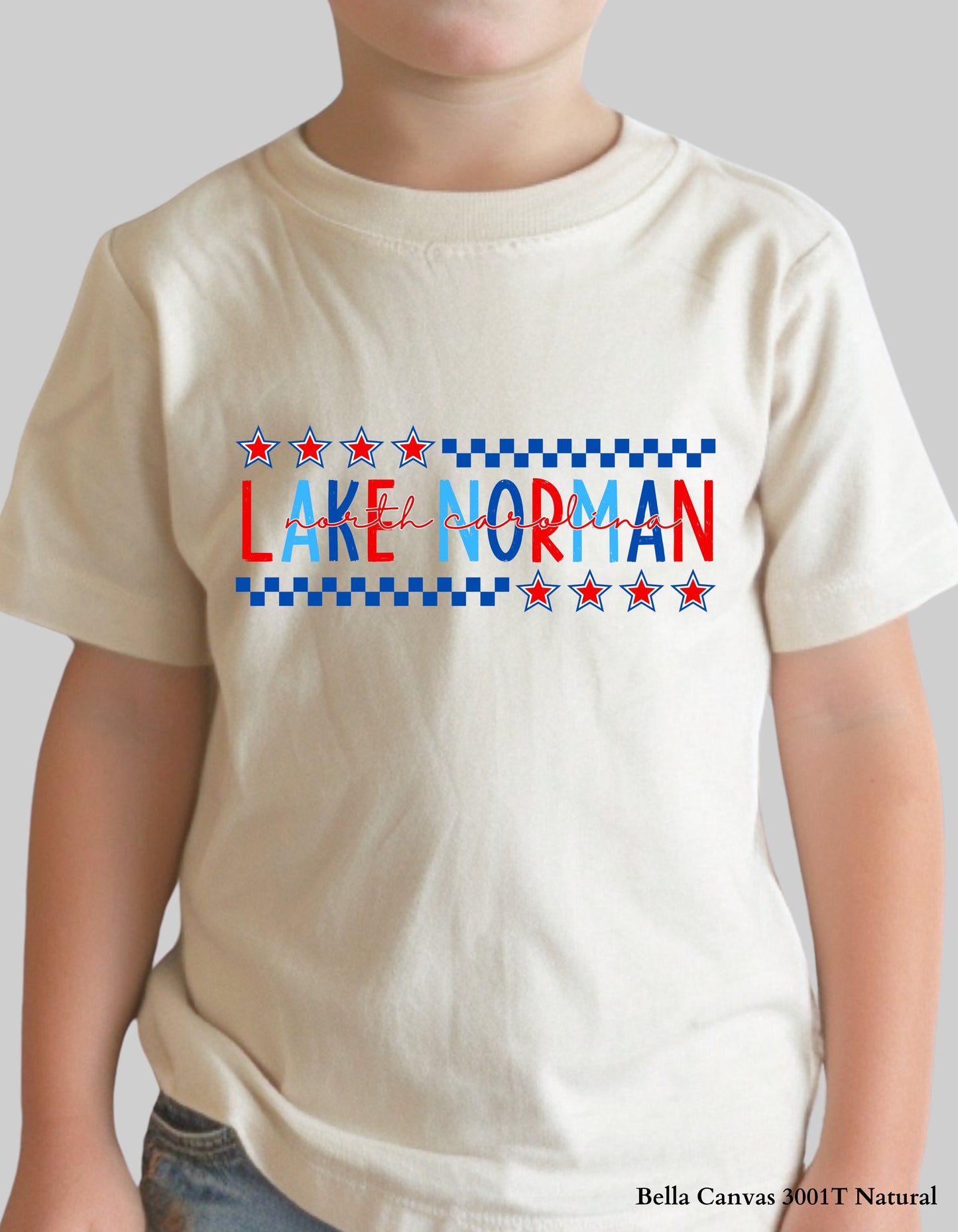 Kids’ Lake Norman Fourth of July Shirt – Patriotic Hometown Tee (Infant, Toddler & Youth Sizes)
