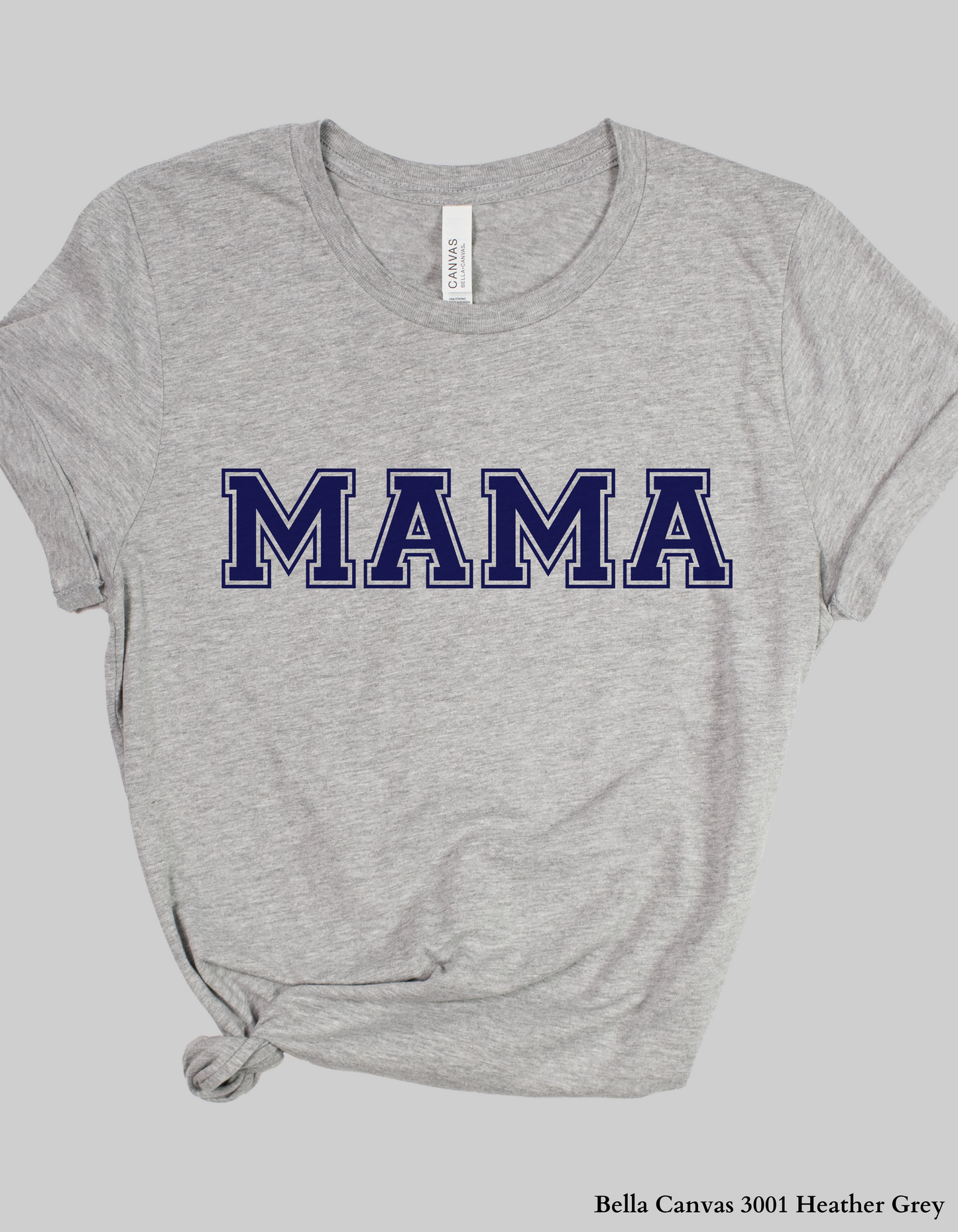 Navy Varsity Mama – Bold Collegiate Letter T-Shirt or Sweatshirt