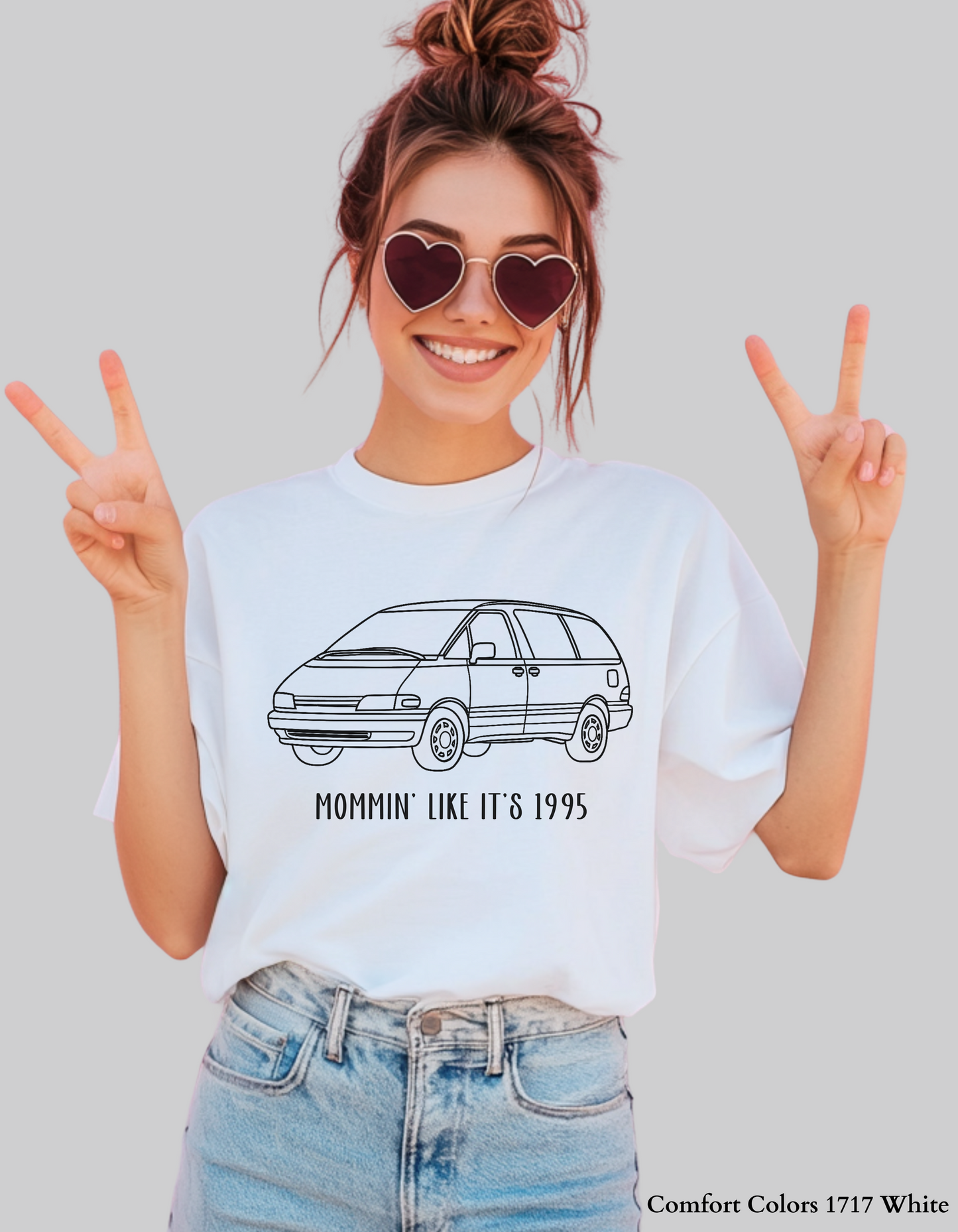 Mommin’ Like It’s 1995 – Retro Minivan Throwback T-Shirt or Sweatshirt