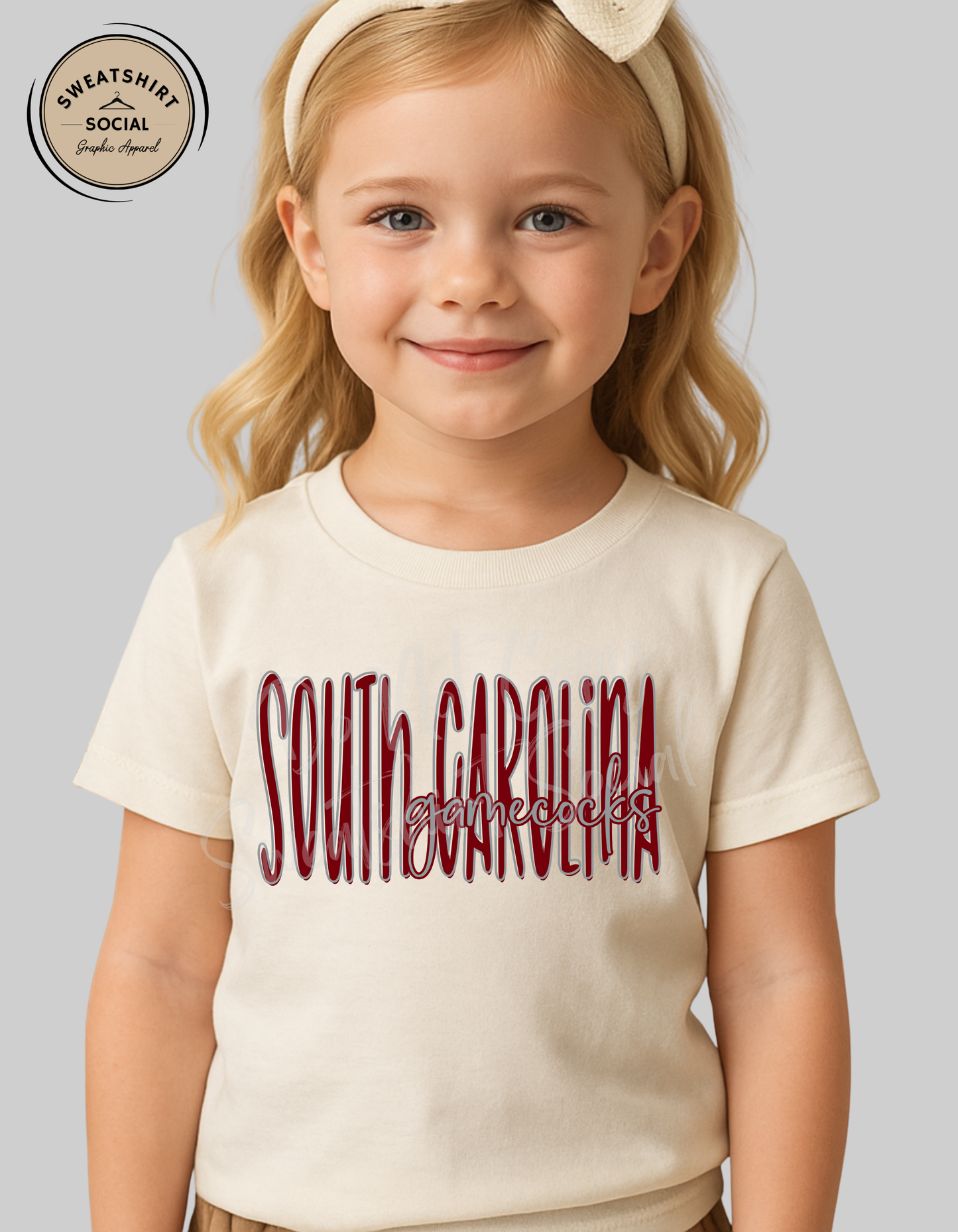 South Carolina Gamecocks Lettered Look Tee – Youth Sizes