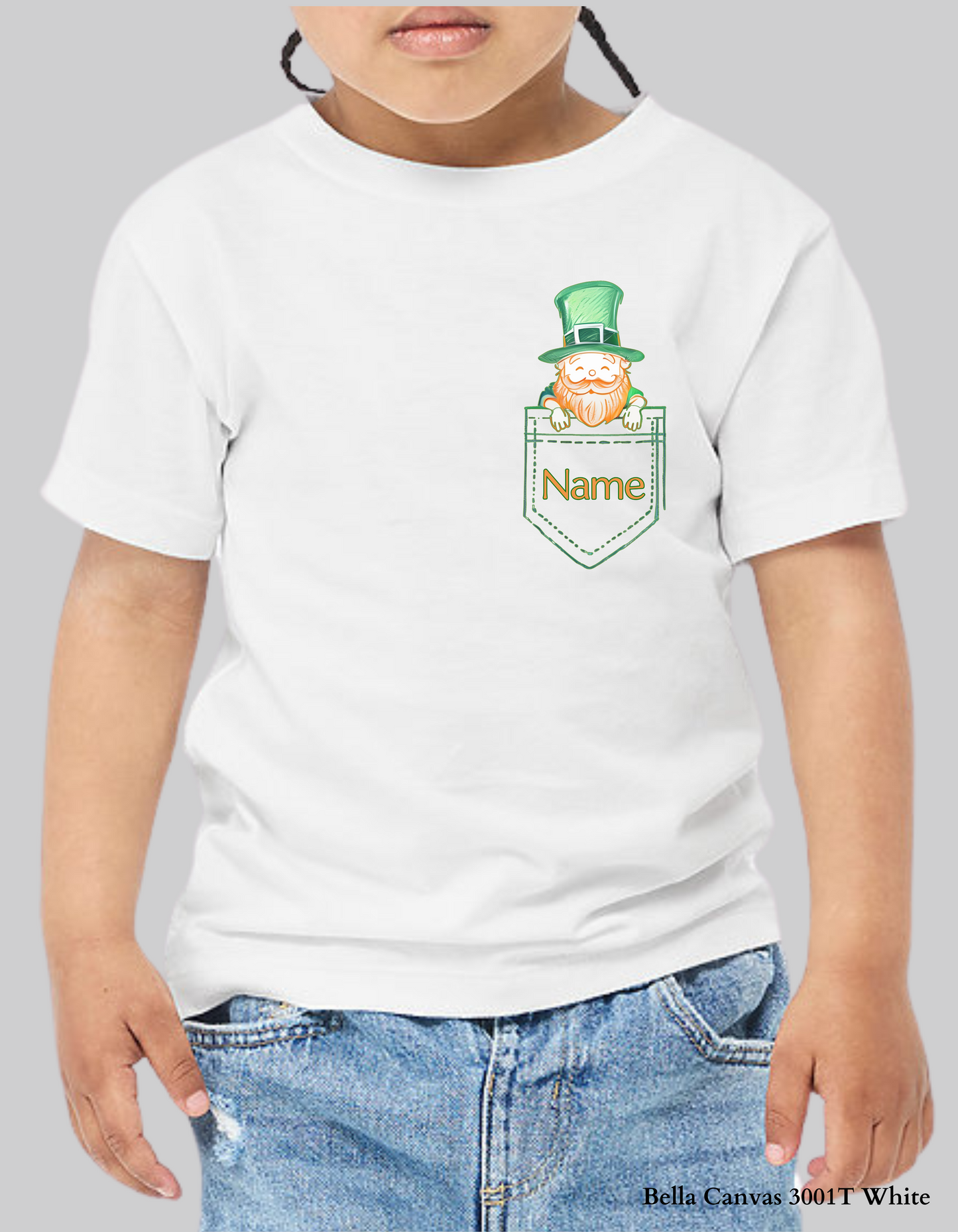 Personalized Kids’ St. Patrick’s Day Leprechaun Pocket Shirt & Sweatshirt ☘️