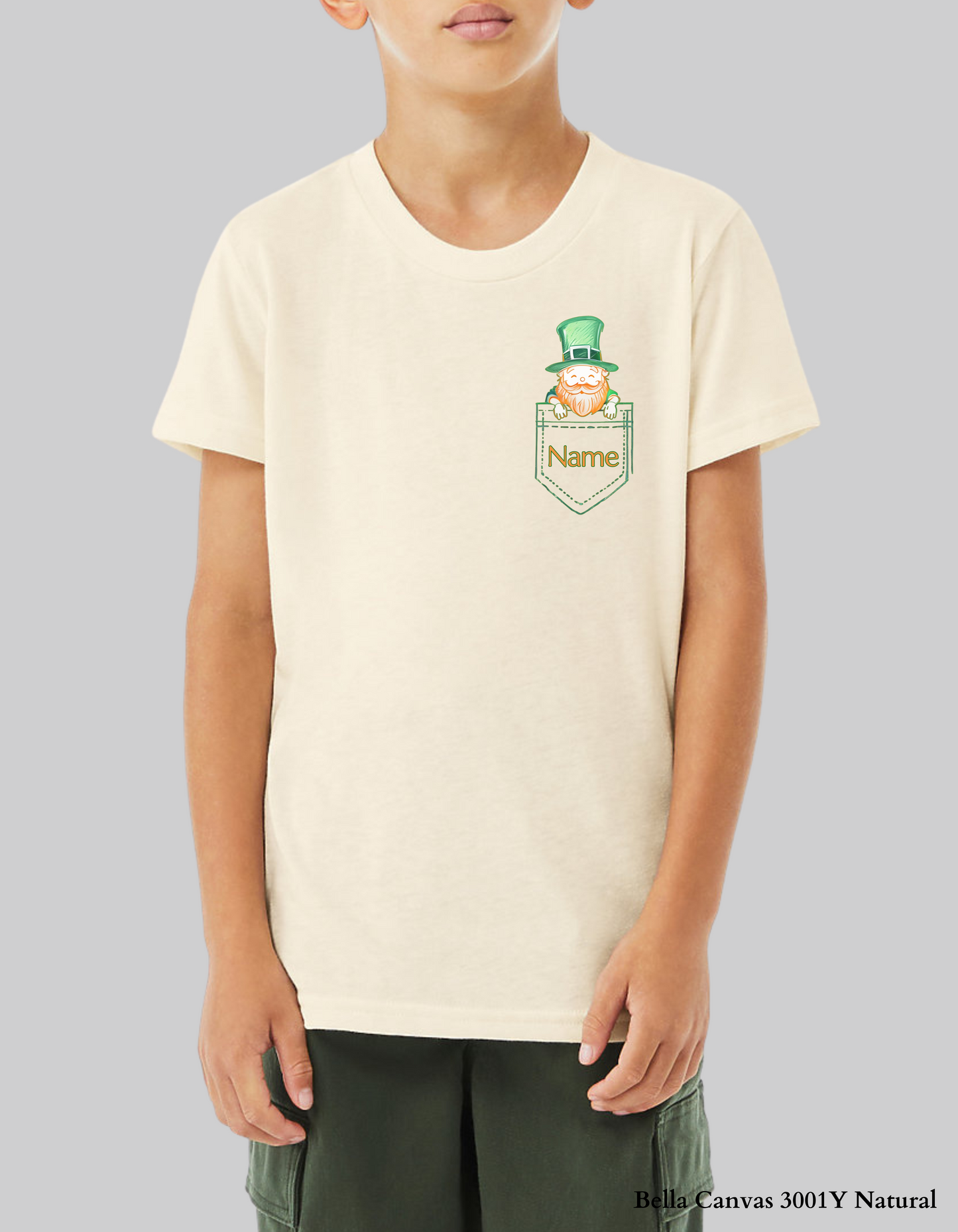 Personalized Kids’ St. Patrick’s Day Leprechaun Pocket Shirt & Sweatshirt ☘️