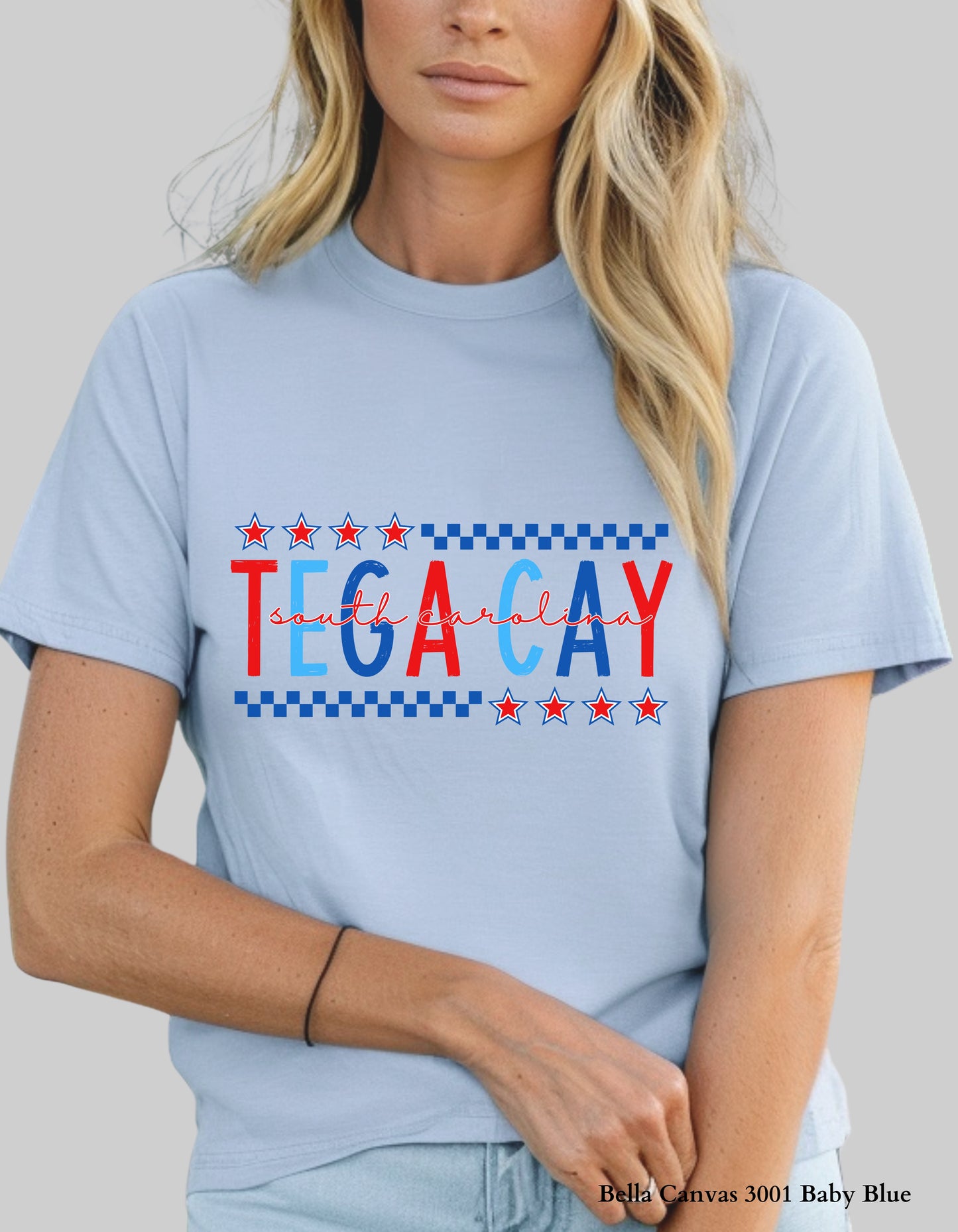 Tega Cay SC Fourth of July Shirt – Patriotic Red, White & Blue Hometown T-Shirt