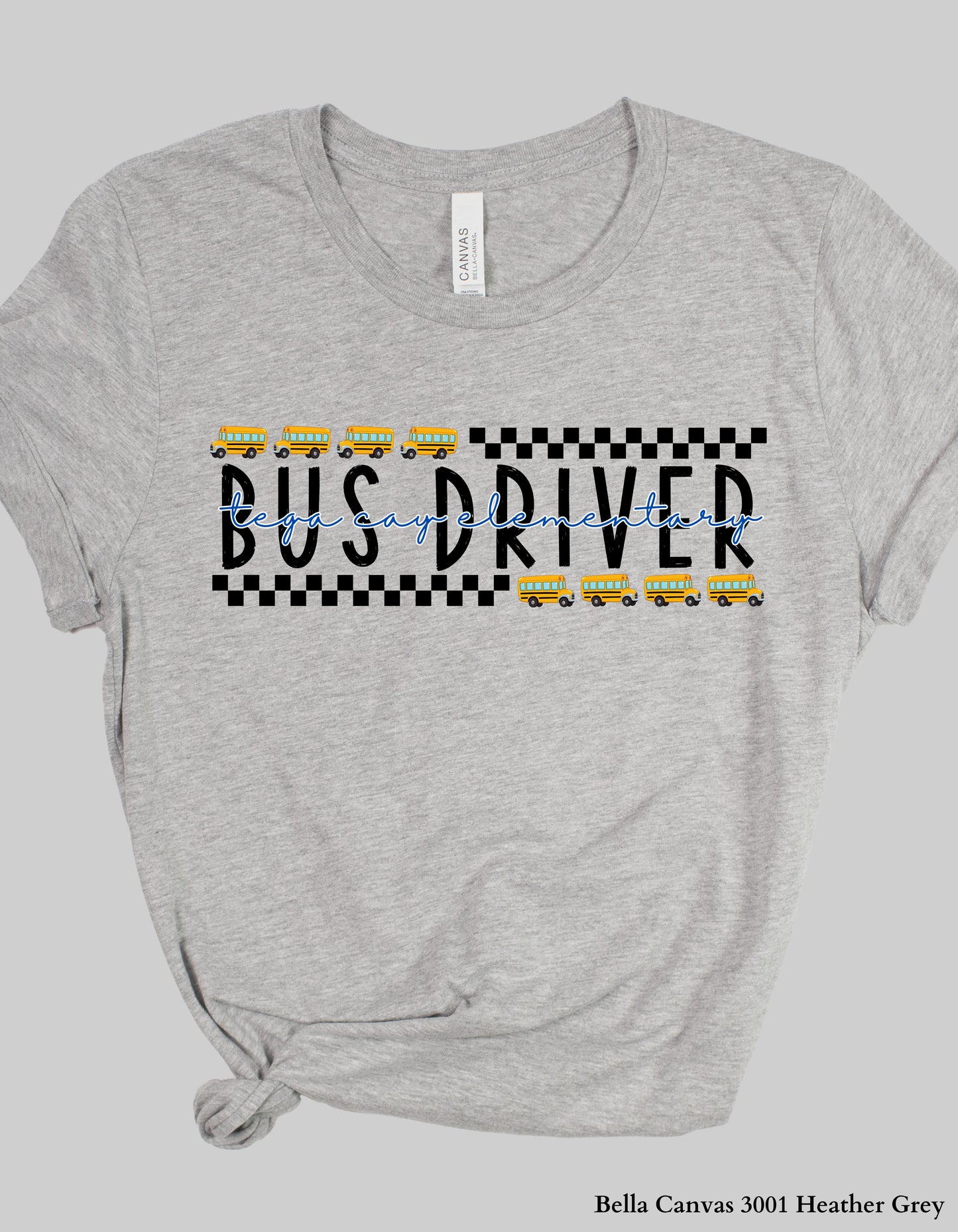 Custom Bus Driver Shirt – School Bus Design Tee or Sweatshirt (Adult Sizes, Back to School Staff Gift)