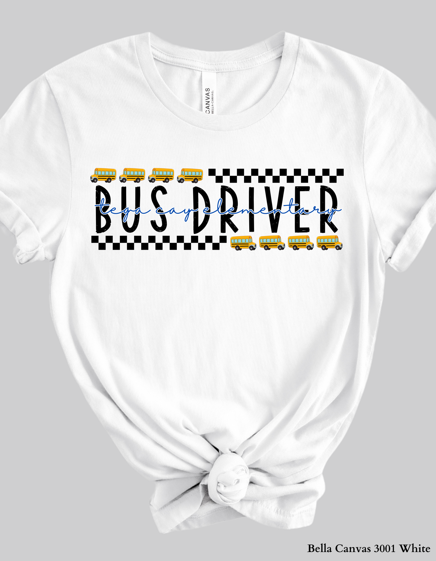 Custom Bus Driver Shirt – School Bus Design Tee or Sweatshirt (Adult Sizes, Back to School Staff Gift)