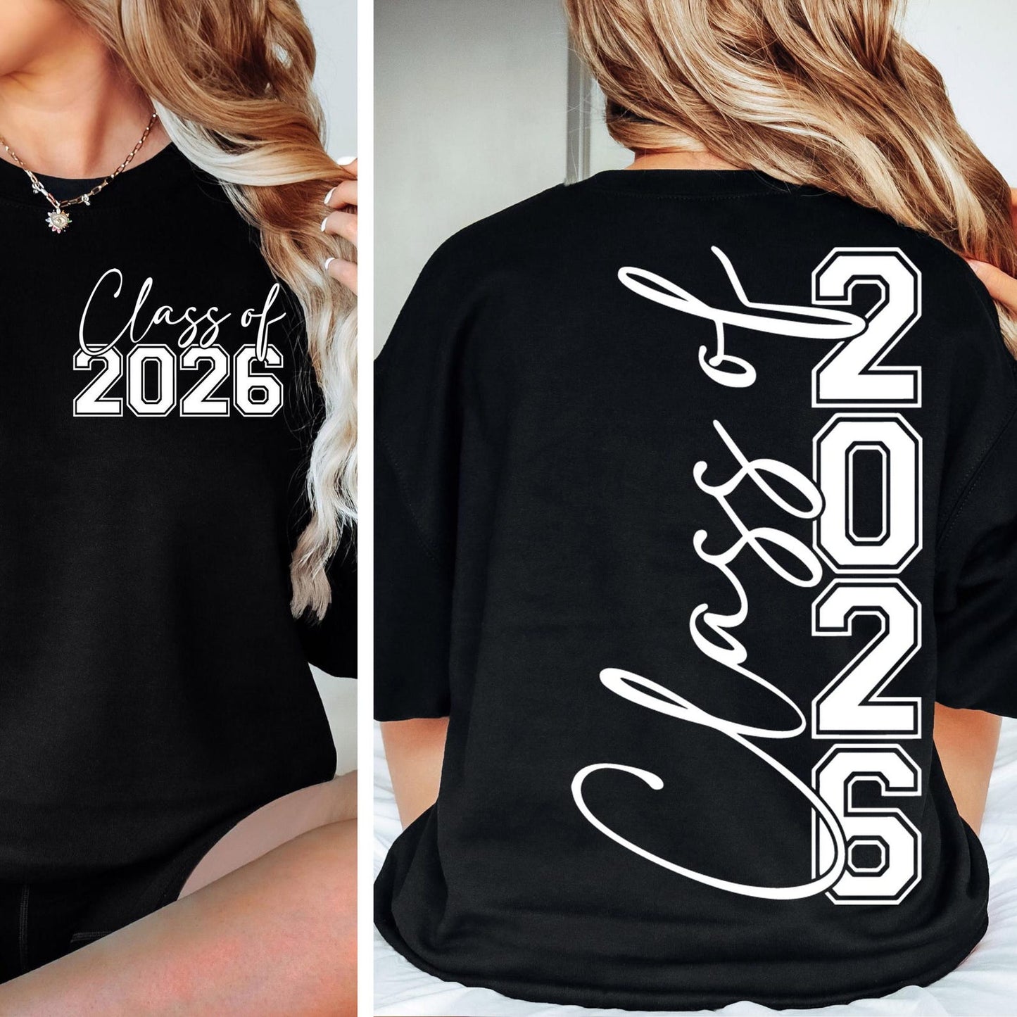 Class of 2026 Script & Varsity Senior Shirt β Graduation T-Shirt or Sweatshirt