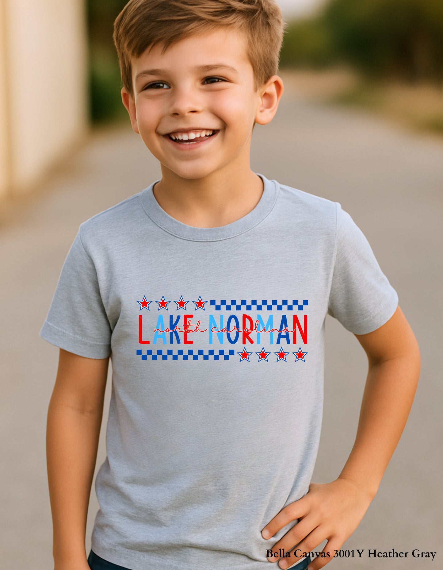 Kids’ Lake Norman Fourth of July Shirt – Patriotic Hometown Tee (Infant, Toddler & Youth Sizes)