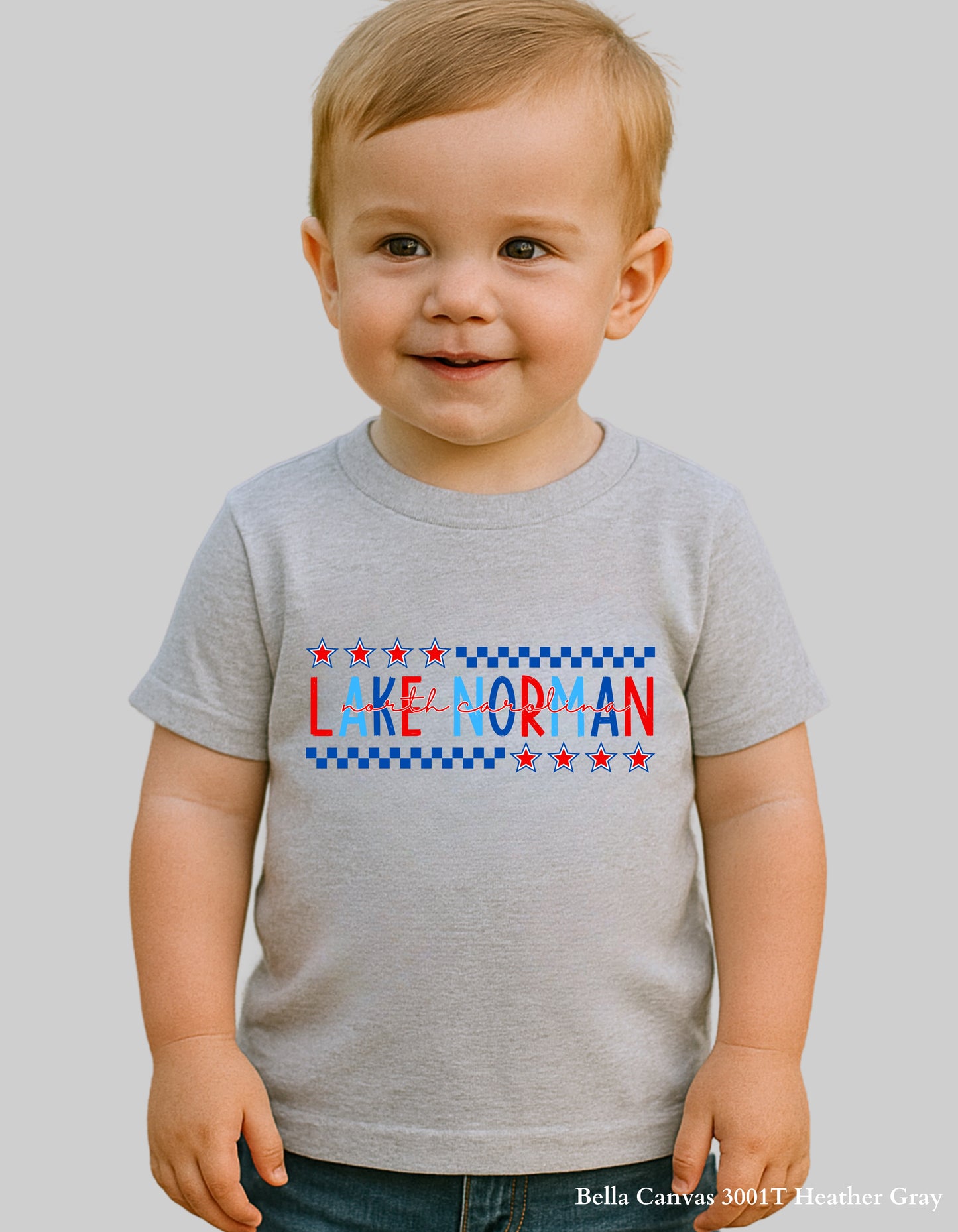 Kids’ Lake Norman Fourth of July Shirt – Patriotic Hometown Tee (Infant, Toddler & Youth Sizes)
