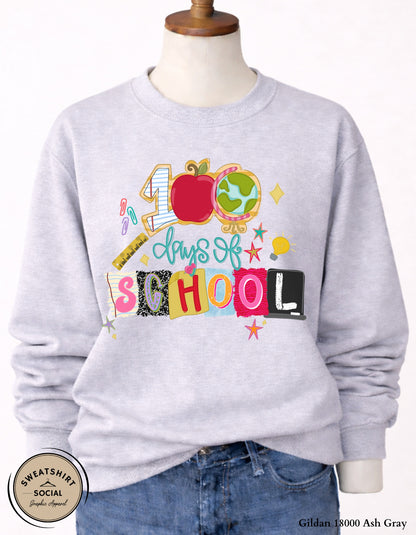 100th Day Celebration Shirt – Colorful Classroom Design (Adult Sizes S–2XL)