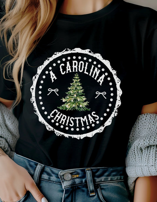 Hometown Christmas T-Shirt or Sweatshirt – Carolina Holiday Design (Adult Sizes S–2XL)