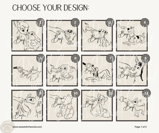 Boop Collection for Kids – Choose Your Design (Infant–Youth Sizes)