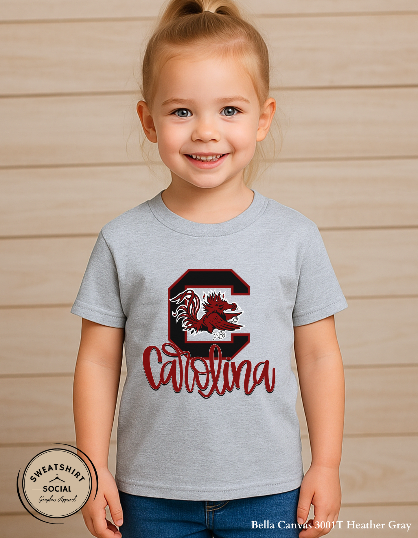 Kids South Carolina Script Shirt – University Spirit Tee or Sweatshirt (Infant, Toddler, Youth)