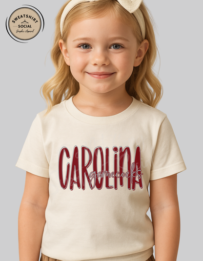 Carolina Gamecocks Lettered Look Tee – Youth Sizes