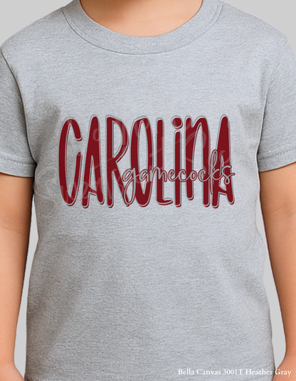 Carolina Gamecocks Lettered Look Tee – Youth Sizes