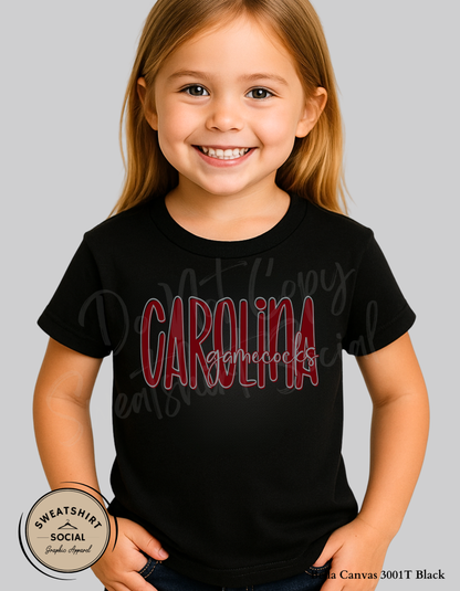 Carolina Gamecocks Lettered Look Tee – Youth Sizes