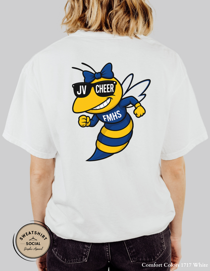 Custom Fort Mill Yellow Jackets Cheer Shirt – Pick Your Design (JV, Varsity, or FMHS Cheer)