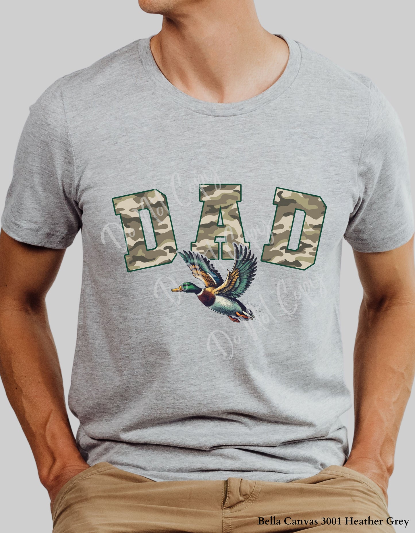 Camo DAD Mallard Duck T-Shirt or Sweatshirt – Hunting-Inspired Gift for Outdoorsy Dads