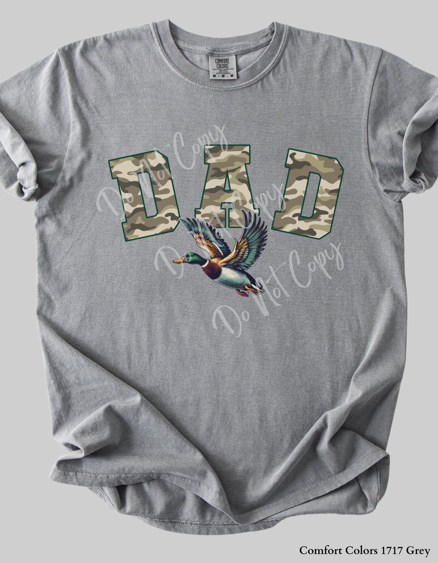 Camo DAD Mallard Duck T-Shirt or Sweatshirt – Hunting-Inspired Gift for Outdoorsy Dads