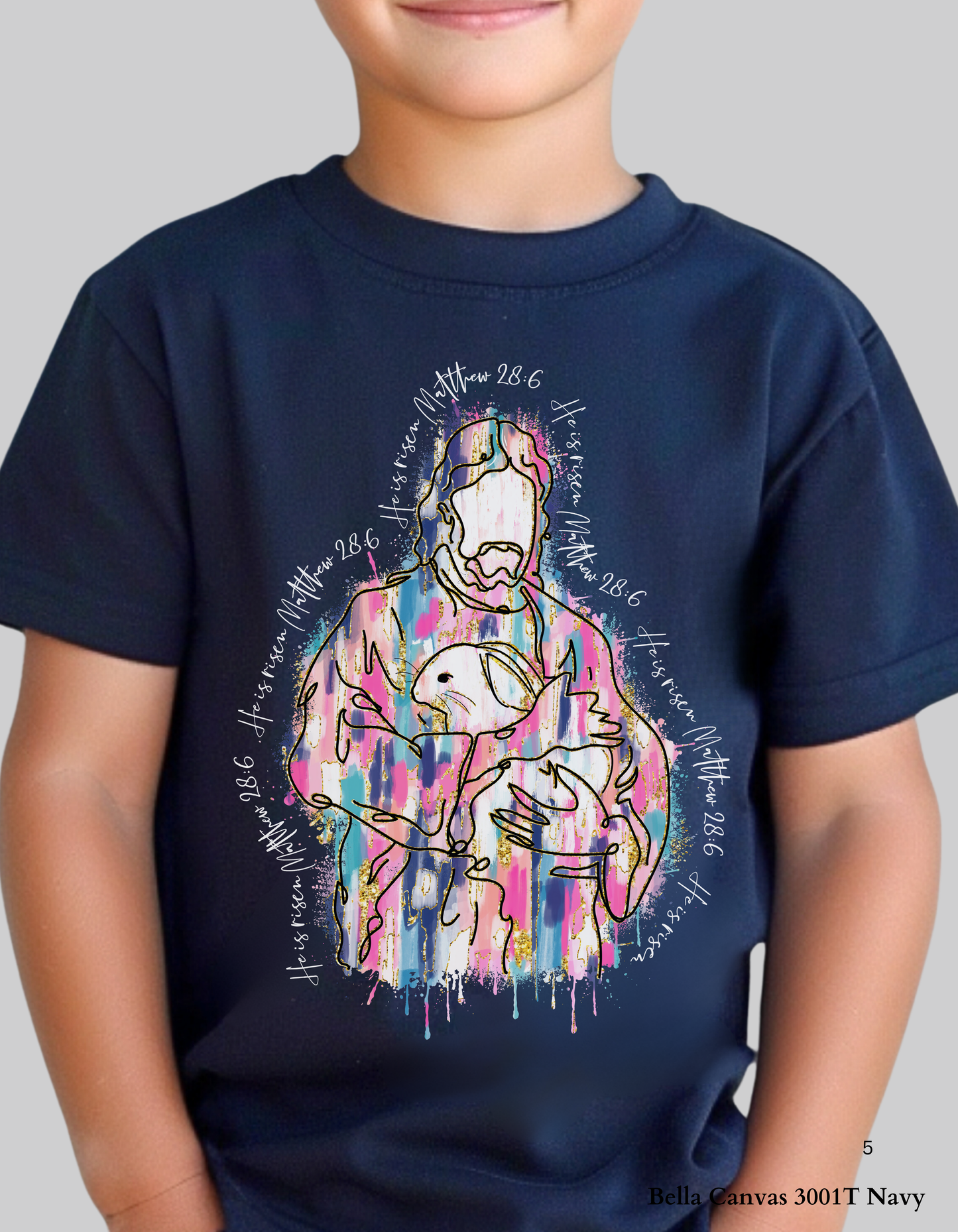 Kids He Is Risen – Matthew 28:6 Easter T-Shirt and Sweatshirt