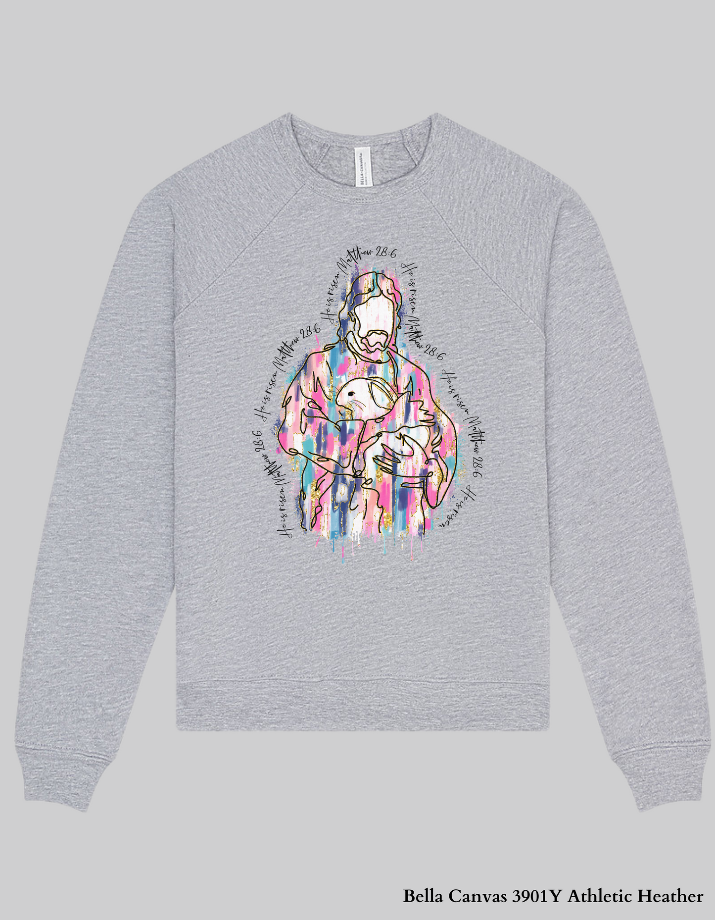 Kids He Is Risen – Matthew 28:6 Easter T-Shirt and Sweatshirt