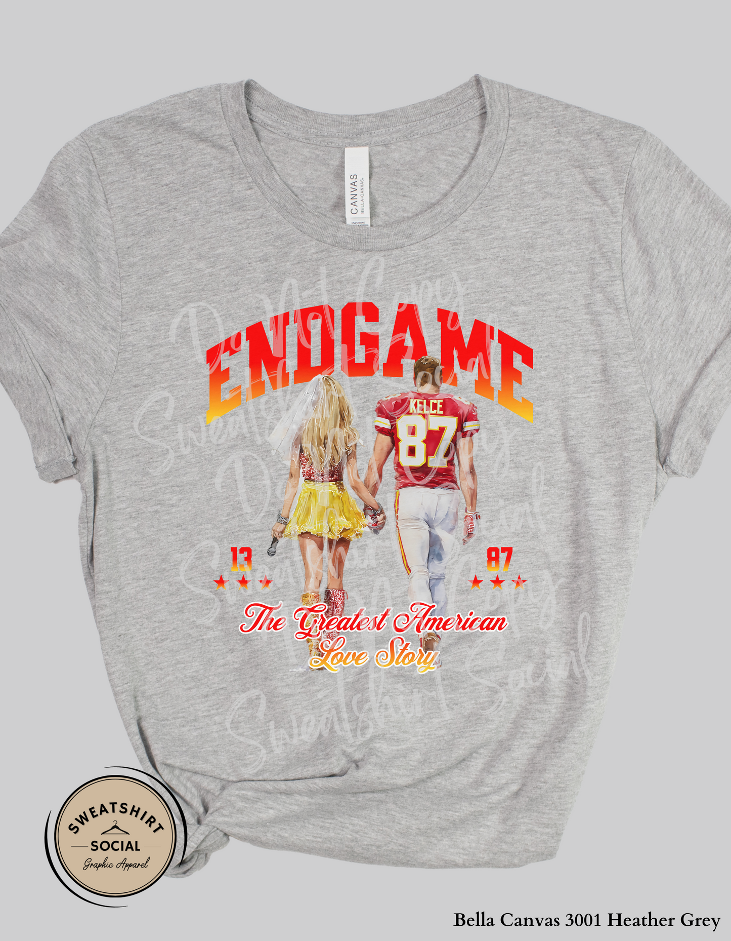 Endgame Football Tee – The Greatest American Love Story (Adult Sizes)
