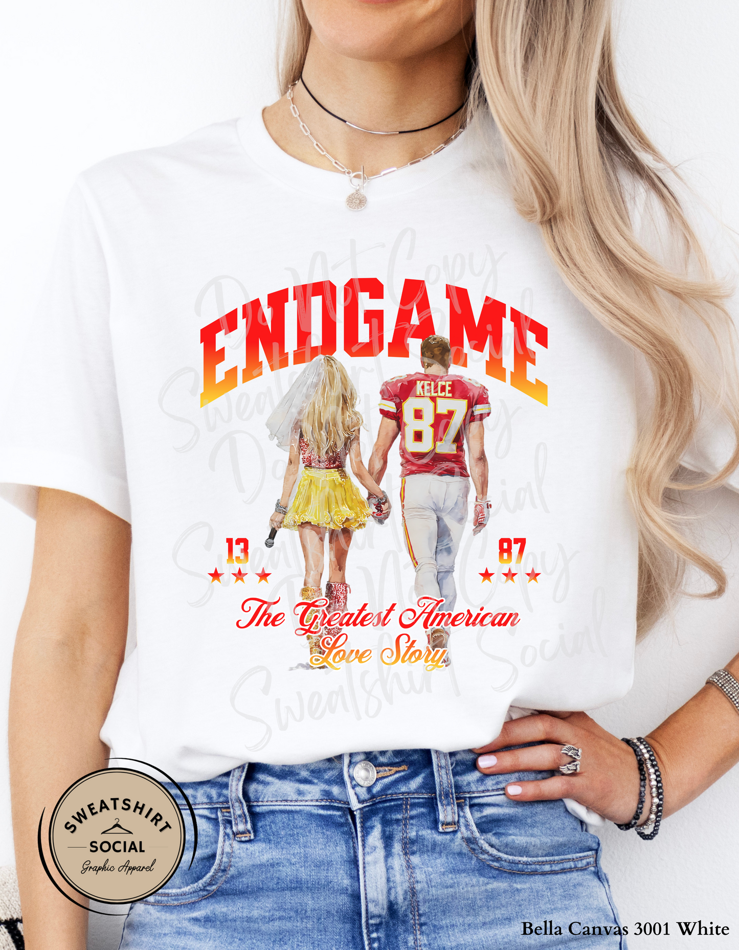 Endgame Football Tee – The Greatest American Love Story (Adult Sizes)