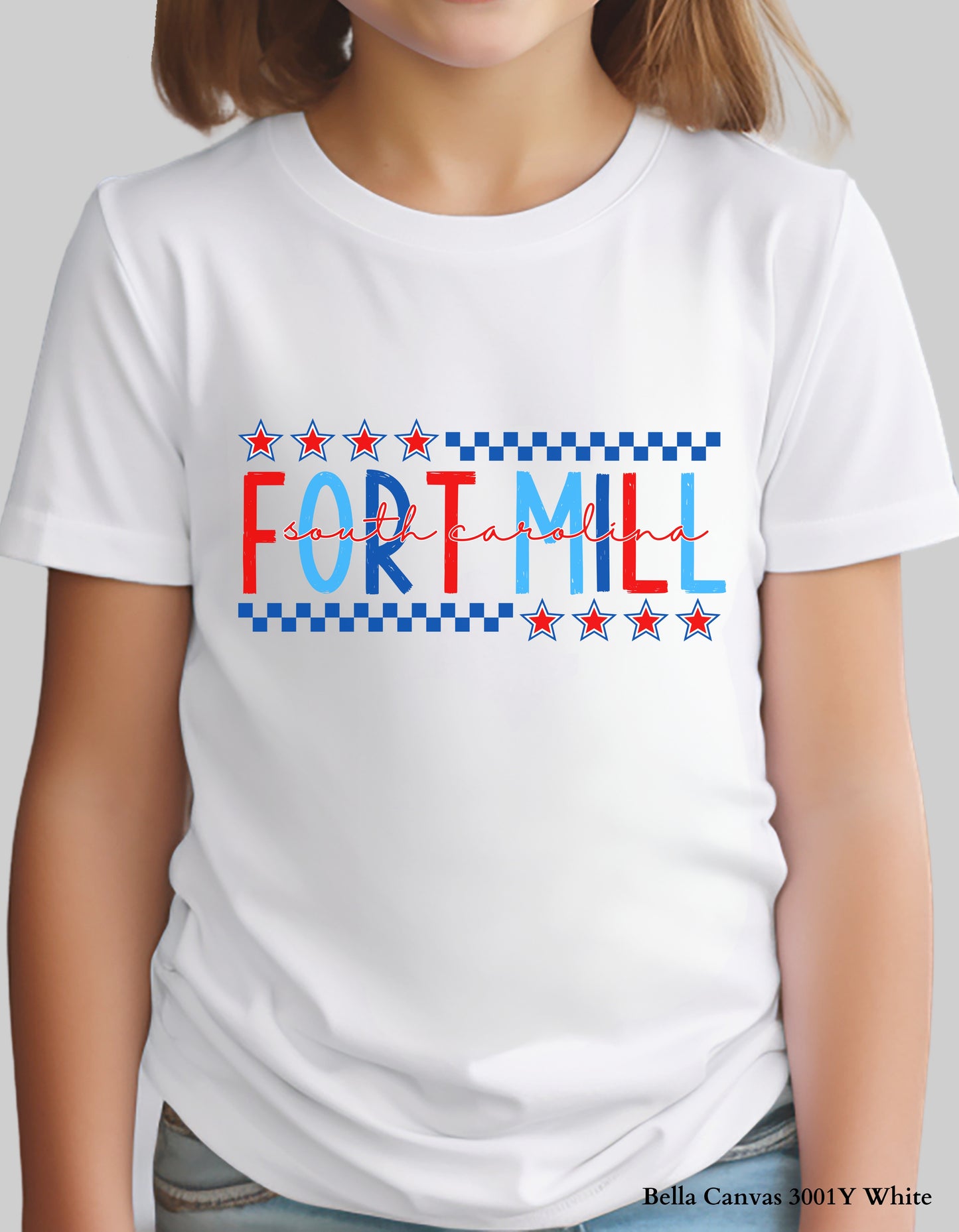 Kids’ Fort Mill Fourth of July Shirt – Patriotic Hometown Tee (Infant, Toddler & Youth Sizes)