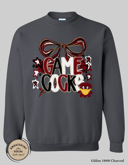 South Carolina Gamecocks Bow Shirt – Vintage Game Day Tee (Adult Unisex Sizes)