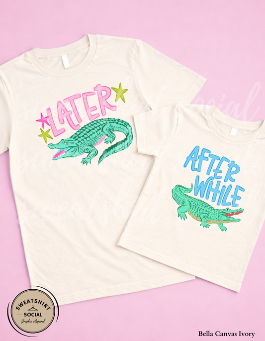 Later Gator After While Kids Shirt – Fun Retro Alligator Tee for Boys & Girls (Infant, Toddler & Youth)