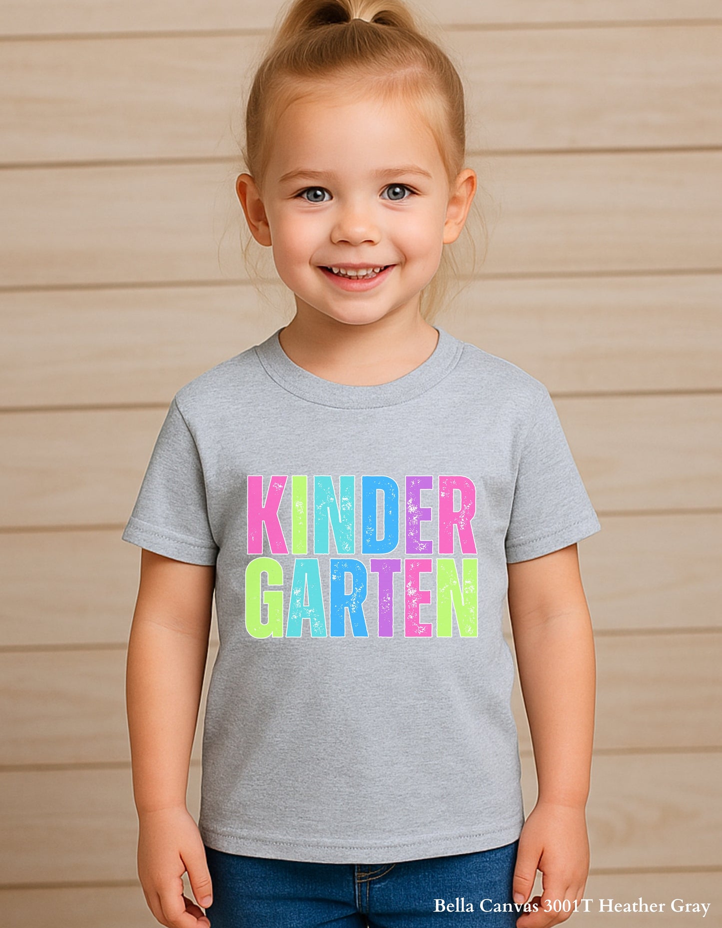 Kids Bright Grade Shirt – Pre-K to 5th Grade Rainbow Back to School Tee