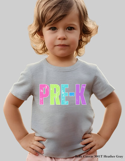 Kids Bright Grade Shirt – Pre-K to 5th Grade Rainbow Back to School Tee