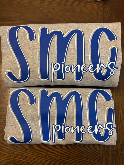 Kids SMC Pioneers Spirit Shirt – Lettered Look College Pride Tee (Infant, Toddler & Youth)