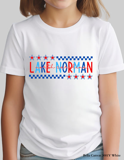 Kids’ Lake Norman Fourth of July Shirt – Patriotic Hometown Tee (Infant, Toddler & Youth Sizes)