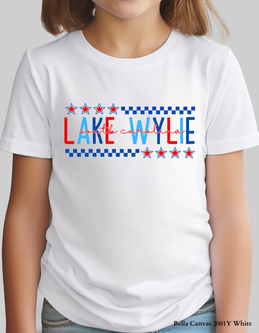 Kids’ Lake Wylie Fourth of July Shirt – Patriotic Hometown Tee (Infant, Toddler & Youth Sizes)