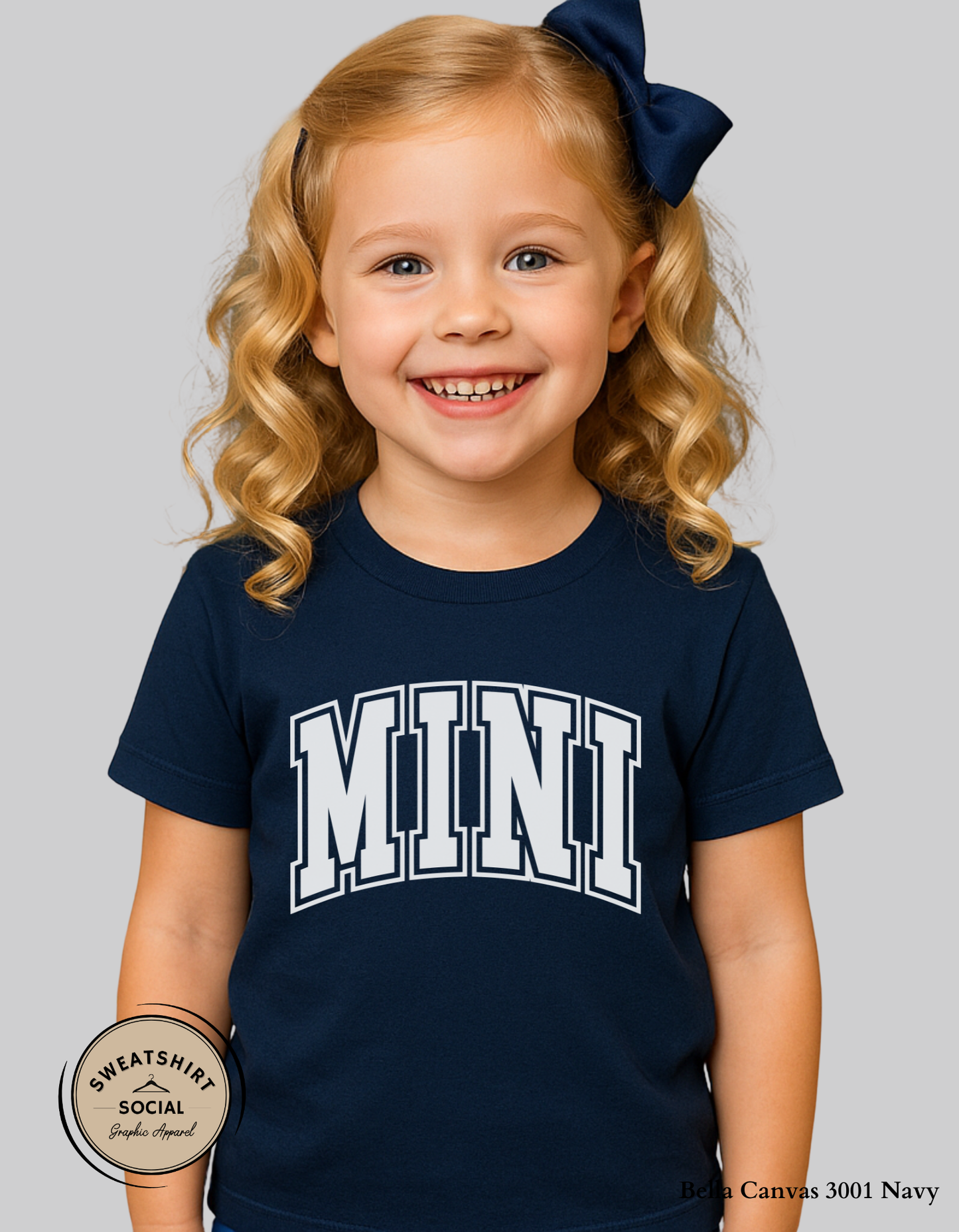 Mama & Mini Matching Shirts or Sweatshirts – Varsity Style Mommy and Me Outfit (Adult + Kids Sizes)