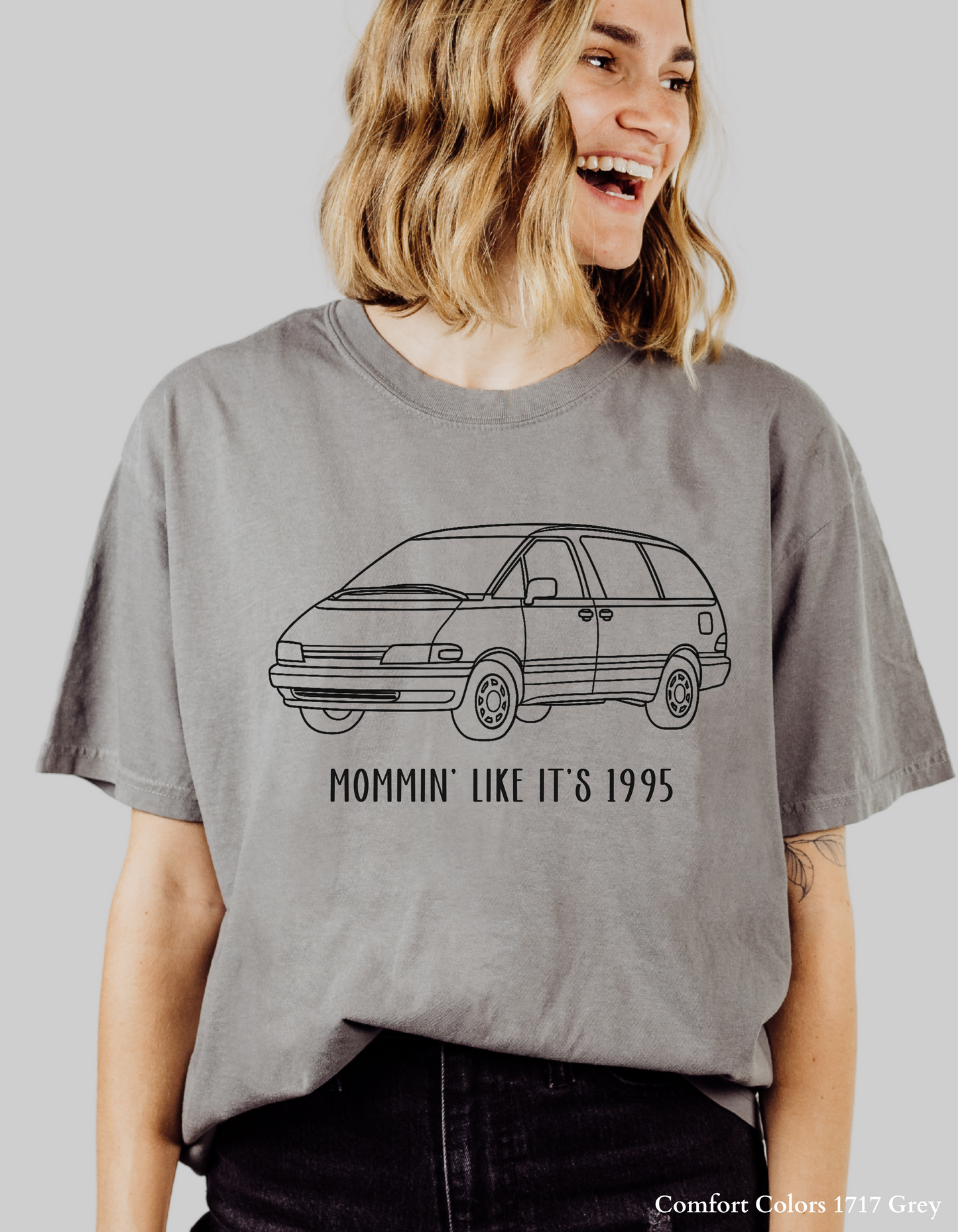 Mommin’ Like It’s 1995 – Retro Minivan Throwback T-Shirt or Sweatshirt