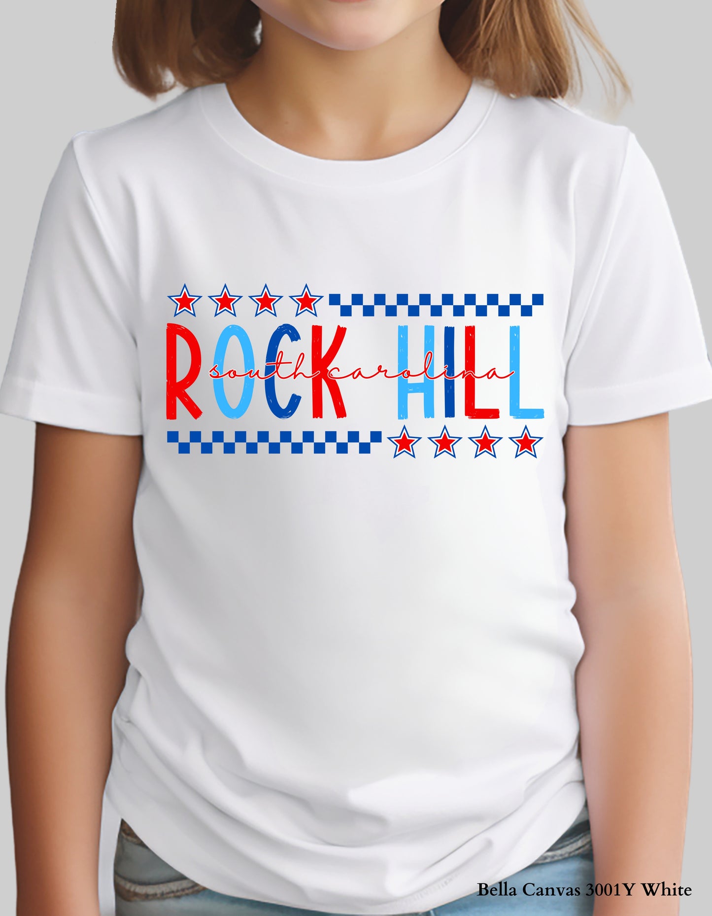 Kids’ Rock Hill Fourth of July Shirt – Patriotic Hometown Tee (Infant, Toddler & Youth Sizes)