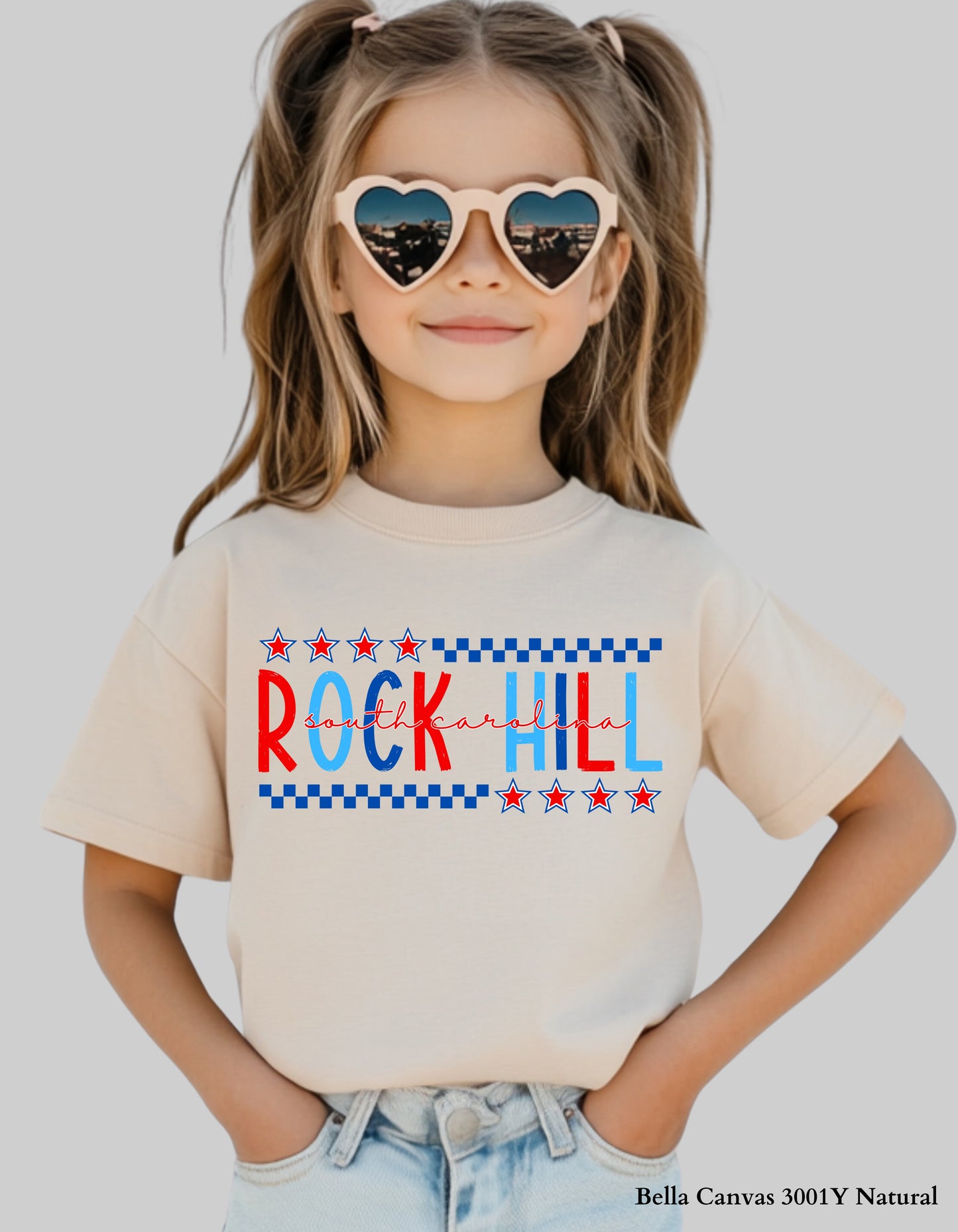 Kids’ Rock Hill Fourth of July Shirt – Patriotic Hometown Tee (Infant, Toddler & Youth Sizes)