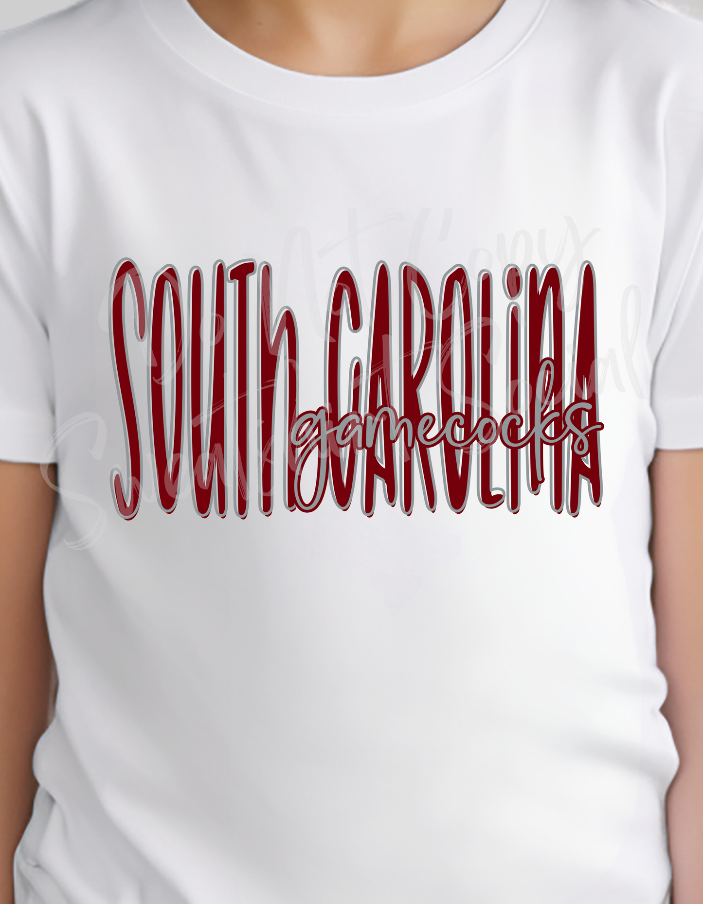 South Carolina Gamecocks Lettered Look Tee – Youth Sizes