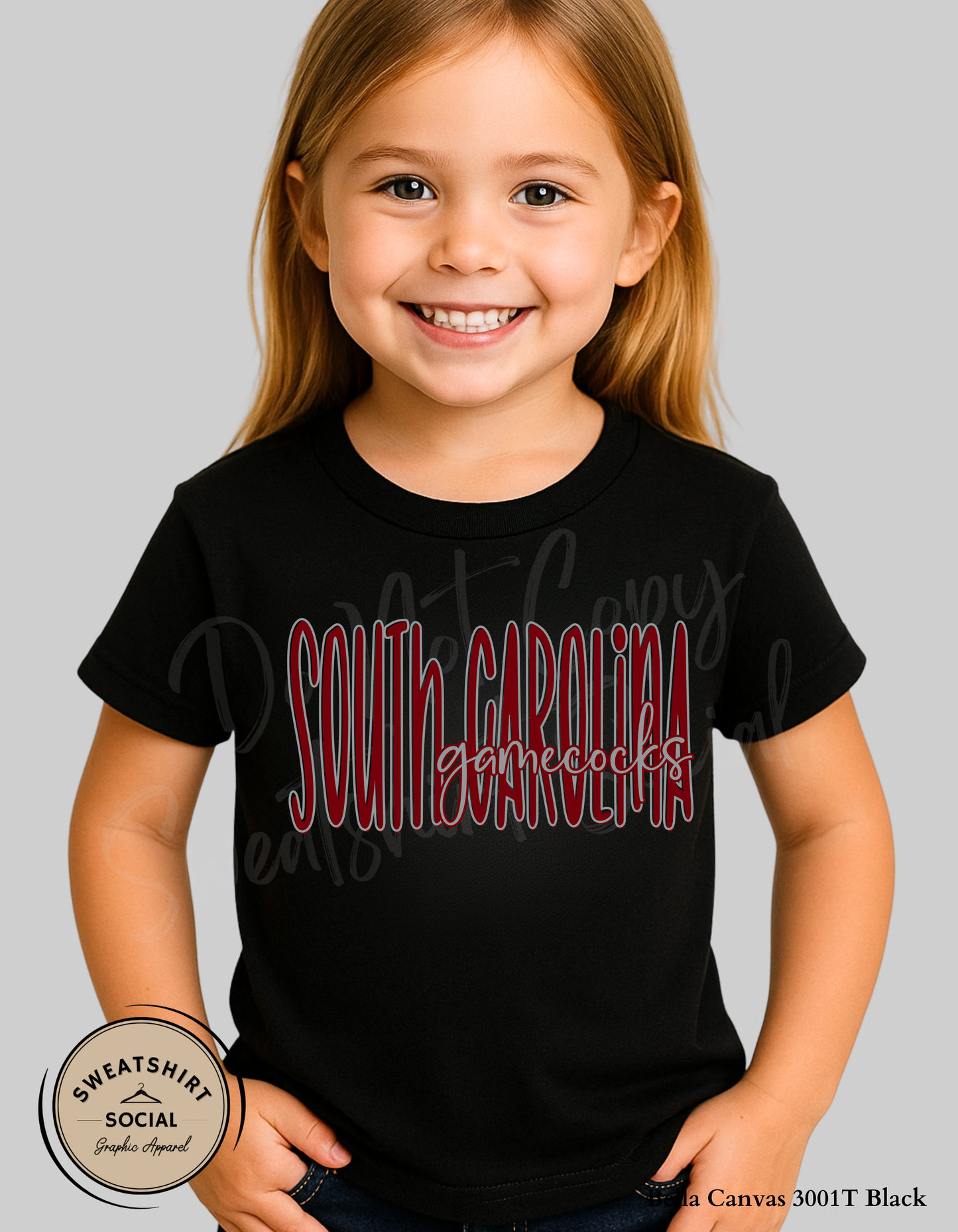 South Carolina Gamecocks Lettered Look Tee – Youth Sizes