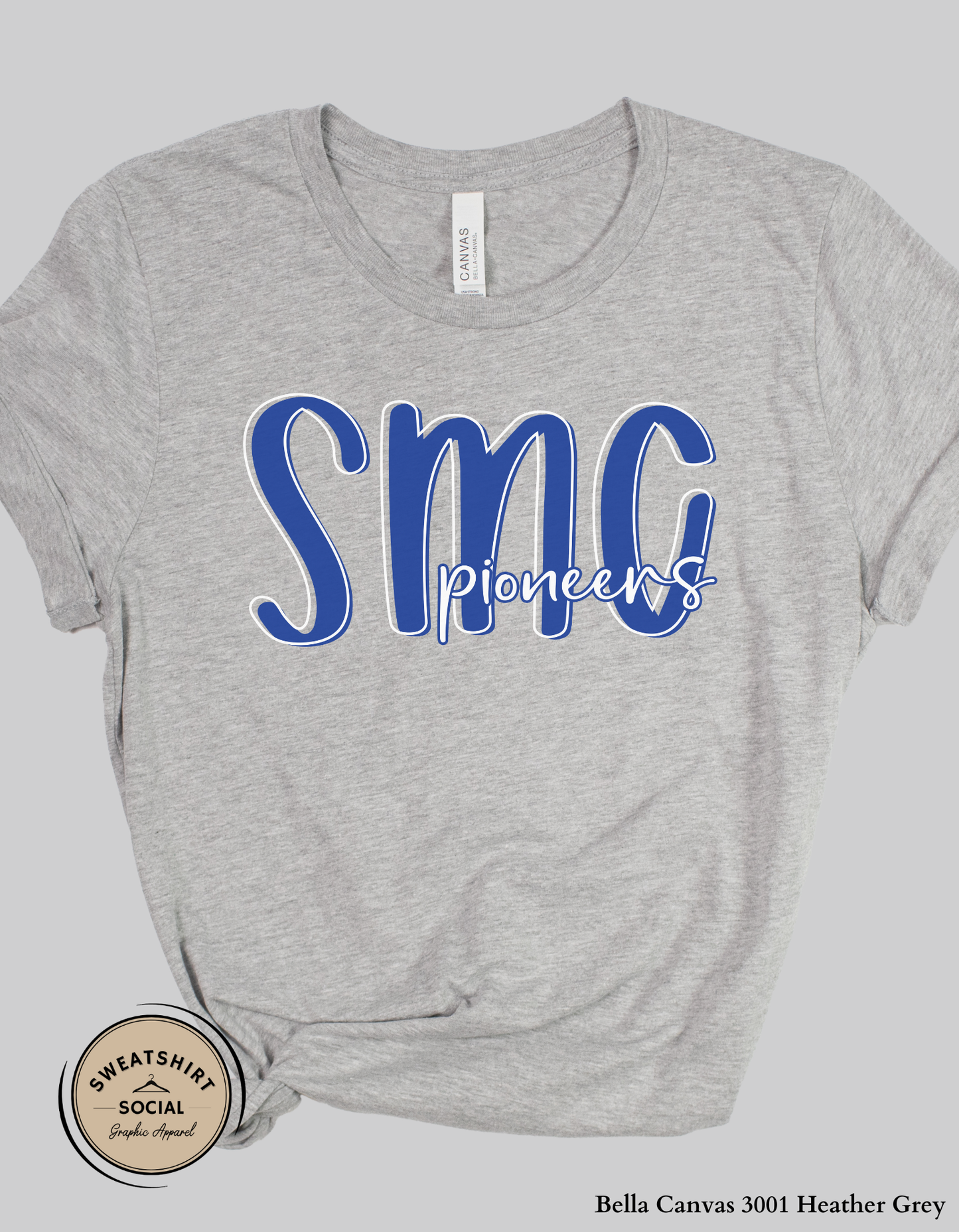 SMC Pioneers Lettered Look Shirt – Game Day Spirit Tee (Adult Sizes S–2XL)